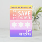 Bright Star of David - Red de datum Save The Date (Staand voorkant)