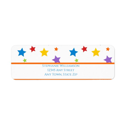 Bright star Return Address Label (Voorkant)