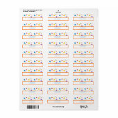 Bright star Return Address Label (Full Sheet)