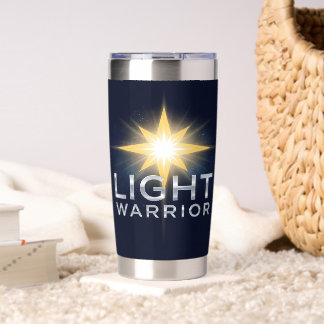Bright Star Shine Light Warrior Geïsoleerde Drinkbeker