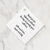 Bright Stars Adoptie Baby shower Gast Bedankjes Labels (Achterkant)