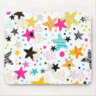 Bright stars and dots muismat