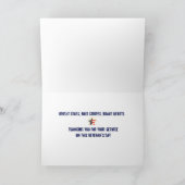 Bright Stars, Brave Hearts Veterans Day Kaart (Binnen)