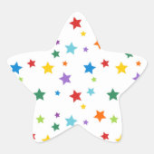 Bright Stars Feestelijk & Whimsical Ster Sticker (Voorkant)