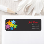 Bright sterren - adresetiketten voor kerstmis etiket (Insitu)