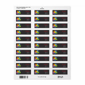 Bright sterren - adresetiketten voor kerstmis etiket (Full Sheet)