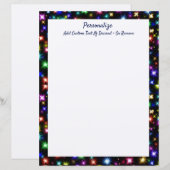 Bright sterren Fireworks Rainbow-kleuren personali (Voorkant / Achterkant)