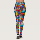 Bright Sticker Patroon Leggings (Achterkant)