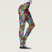 Bright Sticker Patroon Leggings (Rechts)