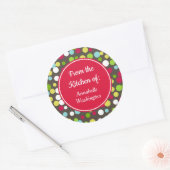Bright Stippen Keuken Bakken Gift Labels Stickers (Envelop)