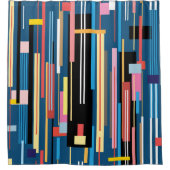 Bright Stripe Abstract Pattern Douchegordijn (Voorkant)