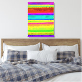 Bright Stripe Canvas Afdruk (Insitu (Slaapkamer))