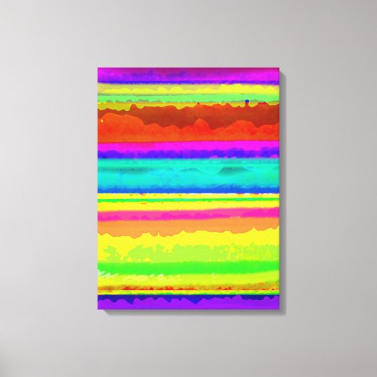Bright Stripe Canvas Afdruk (Voorkant)