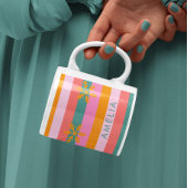 Bright Stripe Cosy Christmas Snowflake Koffiemok