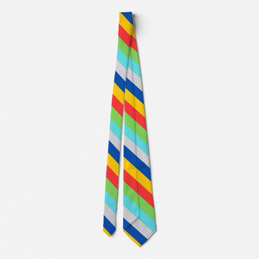 Bright Stripe Necktie Stropdas (Achterkant)