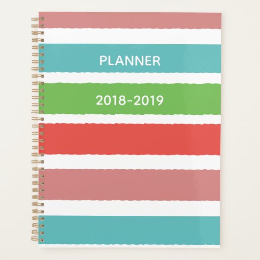 Bright Striped Planner (Voorkant)