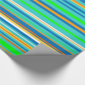 Bright Stripes Cadeaupapier (Hoek)