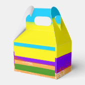 Bright Stripes Fiesta Cinco De Mayo Verjaardagsfee Bedankdoosjes (Achterkant)