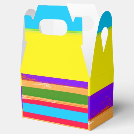 Bright Stripes Fiesta Cinco De Mayo Verjaardagsfee Bedankdoosjes (Geopend)