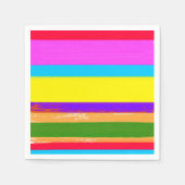 Bright Stripes Fiesta Cinco De Mayo Verjaardagsfee Servet (Voorkant)
