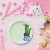 Bright Stripes Fiesta Succulenten Cinco de Mayo Papieren Bordje (Feest)