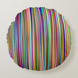 Bright Stripes Rond Kussen