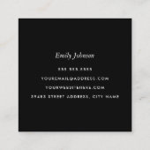 Bright Stripes Vierkante Visitekaartje (Achterkant)