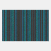 Bright Stripes Wrapping Paper Flat Sheet Set van 3 (Voorkant 2)