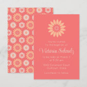 Bright Stylized Sunflower Feminine Baptism (Voorkant / Achterkant)