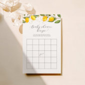 Bright Summer Bingo Lemon Citrus Baby shower Game