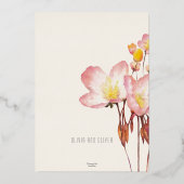 Bright Summer Buttercups Engagement Party Folie Uitnodiging (Achterkant)