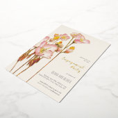 Bright Summer Buttercups Engagement Party Folie Uitnodiging (Gedraaid)