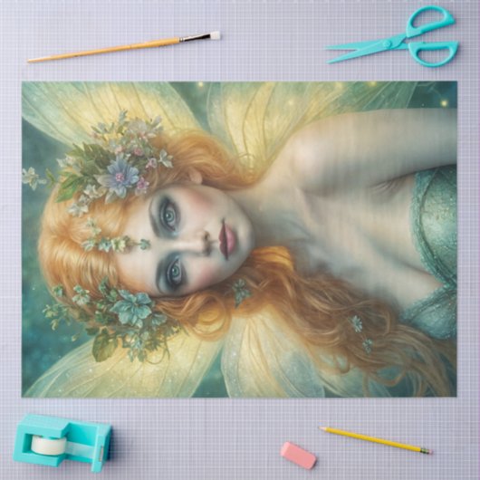 Bright Summer Fairy Decoupage Papier (Craft)