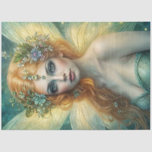 Bright Summer Fairy Decoupage Papier (Voorkant)