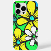  Bright Summer Flowers Blue Yellow en Green Case-Mate iPhone Case (Achterkant)