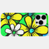 Bright Summer Flowers Blue Yellow en Green Case-Mate iPhone Case (Achterkant (horizontaal))
