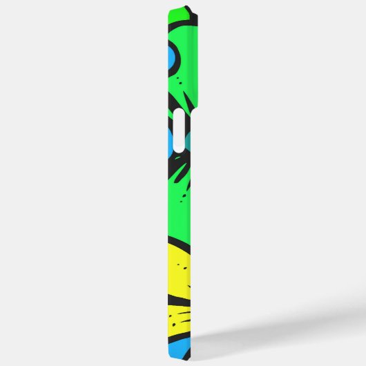  Bright Summer Flowers Blue Yellow en Green Case-Mate iPhone Case (Achterkant / Rechts)