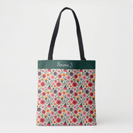 Bright Summer Flowers Tote Bag (Voorkant)