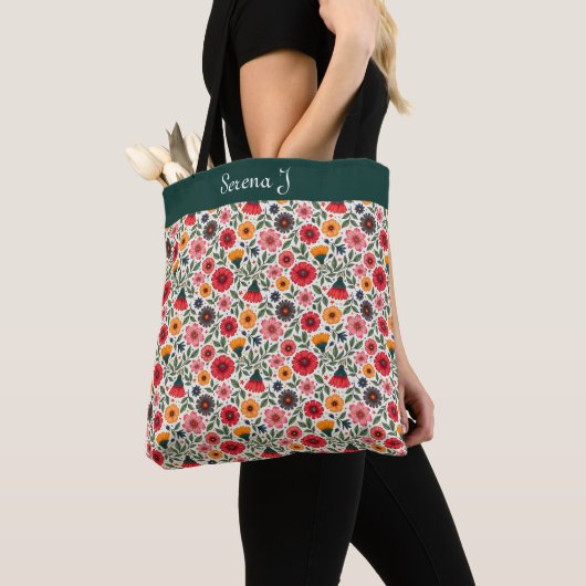 Bright Summer Flowers Tote Bag (Dichtbij)