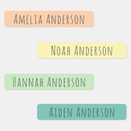 Bright Summer Happy Kinder waterdichte naamlabels Labels