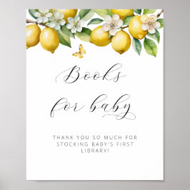 Bright Summer Lemon Baby shower Books for Baby Poster