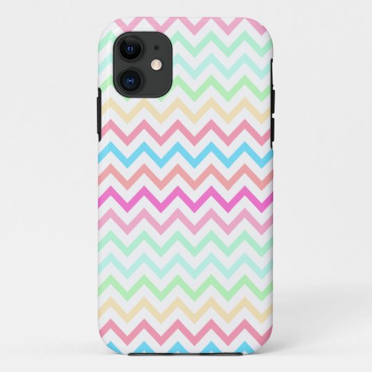 Bright Summer Pastel Chevron Pattern iPhone 5 Hoes (Achterkant)
