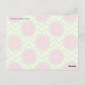 Bright Summer Picnic Watermeloenen op Green Chevro Briefkaart (Achterkant)