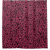 Bright Summer Pink Leopard Douchegordijn (Voorkant)