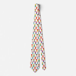 Bright Summer Popsicle Pattern Stropdas