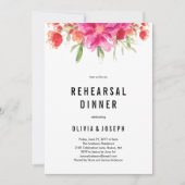Bright Summer Rehearsal Dinner Invitation Kaart (Voorkant)