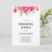 Bright Summer Rehearsal Dinner Invitation Kaart (Staand voorkant)