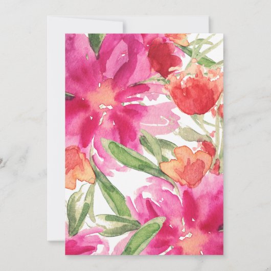 Bright Summer Rehearsal Dinner Invitation Kaart (Achterkant)