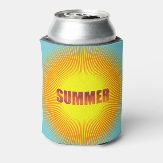 Bright Summer Sun Koelbox Blikjeskoeler (Blikje Achterkant)