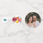 Bright Summer Wedding Table Confetti (Voorkanten)